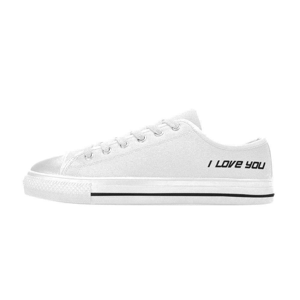 Buty damskie z płótna "Kocham Cię" Aquila (model 018)