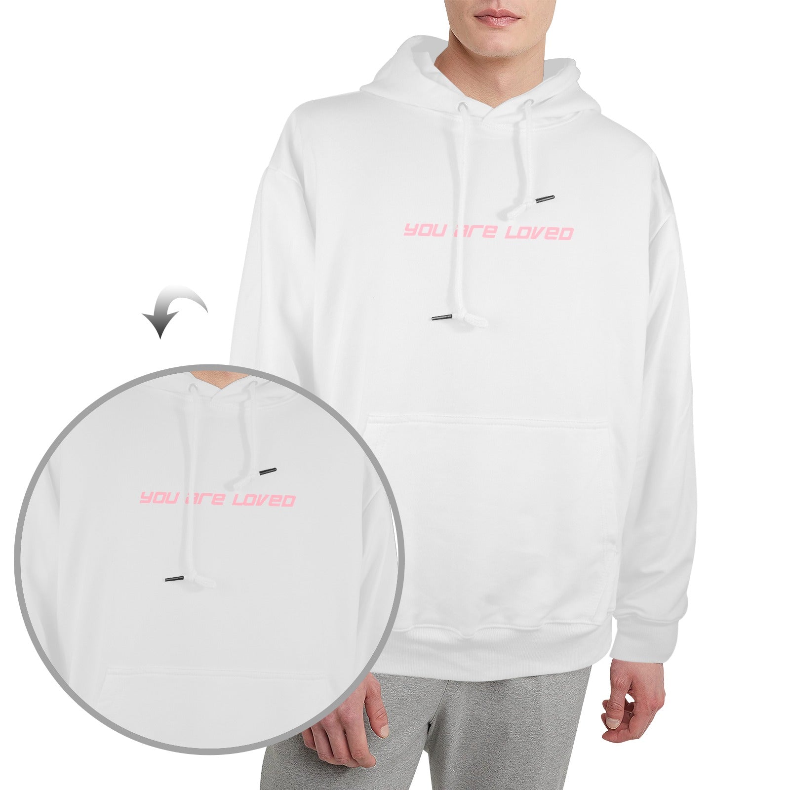 Bluza z kapturem "Jesteś kochany"