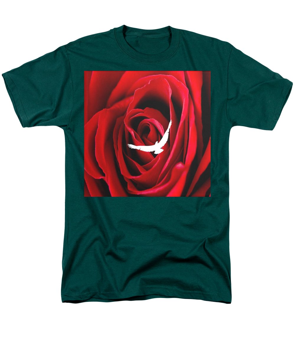 Miłość – Męska koszulka T-shirt (regularny krój)