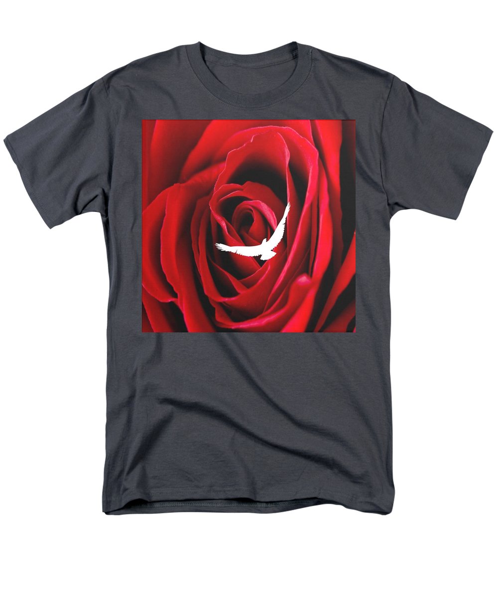 Miłość – Męska koszulka T-shirt (regularny krój)