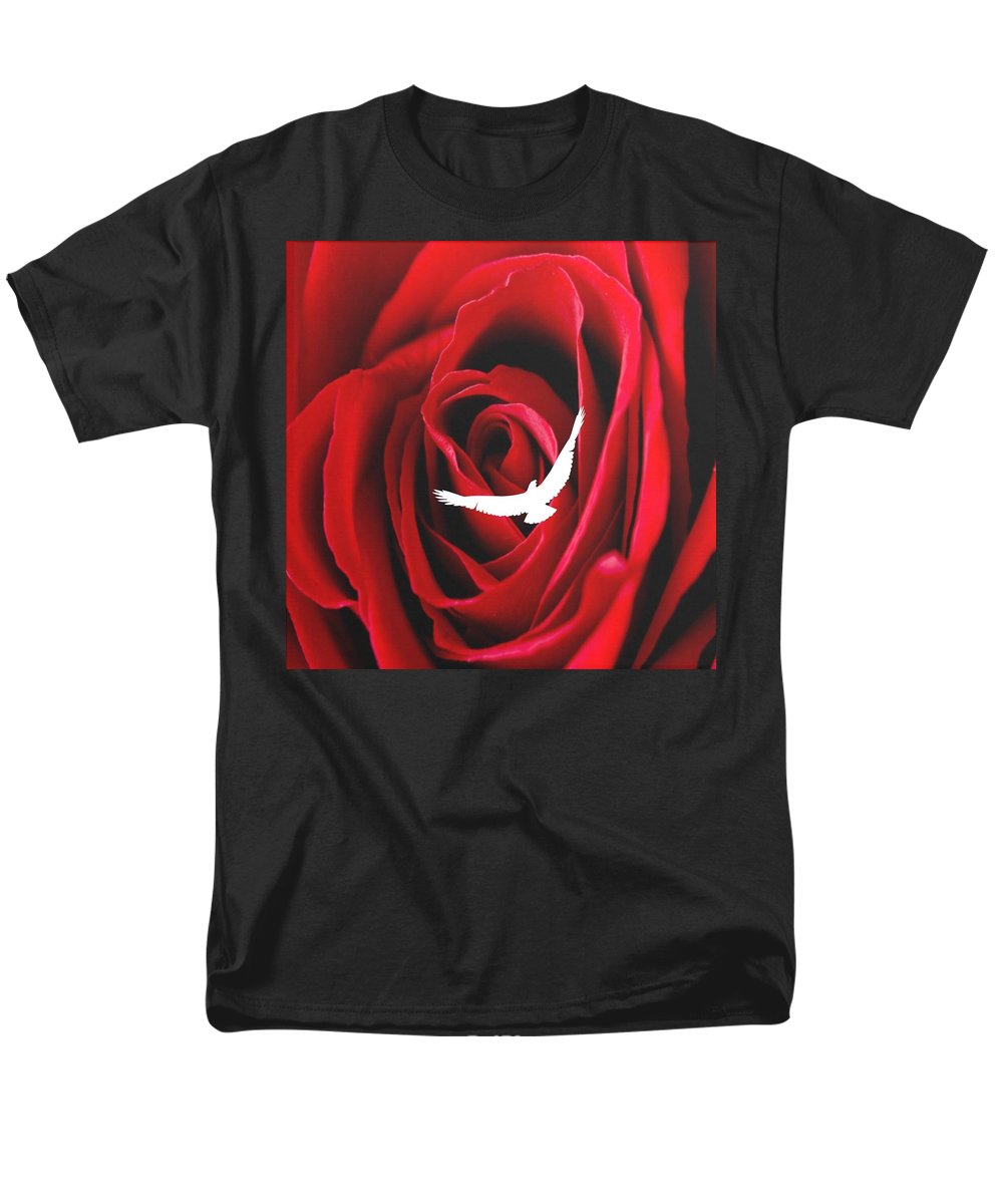 Miłość – Męska koszulka T-shirt (regularny krój)