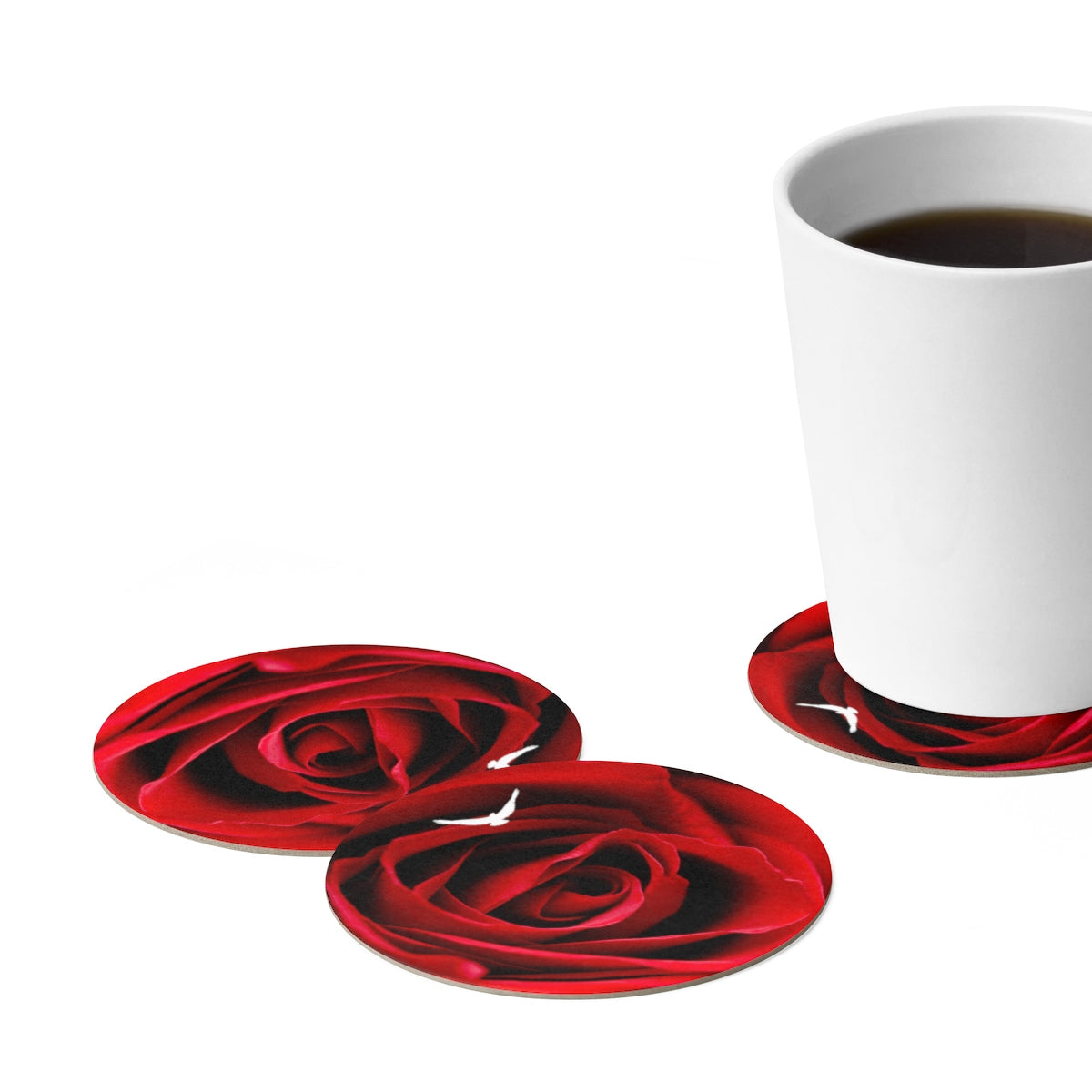 Zestaw podstawek papierowych ROSE - 6 szt.