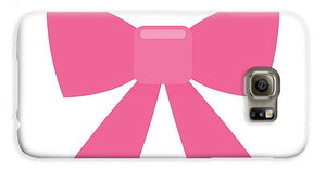 Różowa kokardka, prosta, płaska ikona - etui na telefon