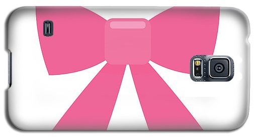 Różowa kokardka, prosta, płaska ikona - etui na telefon