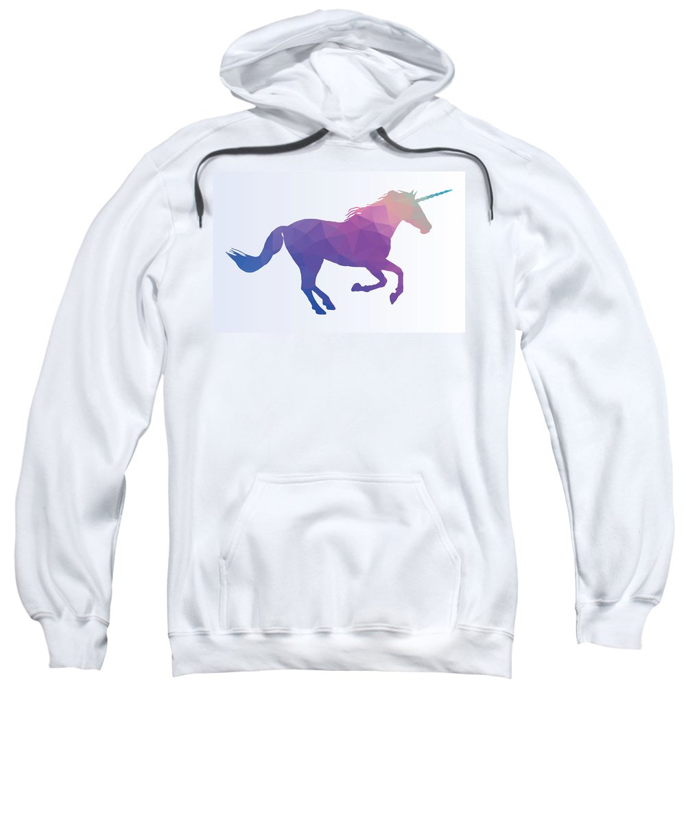 Bluza z wielokątną sylwetką konia-jednorożca