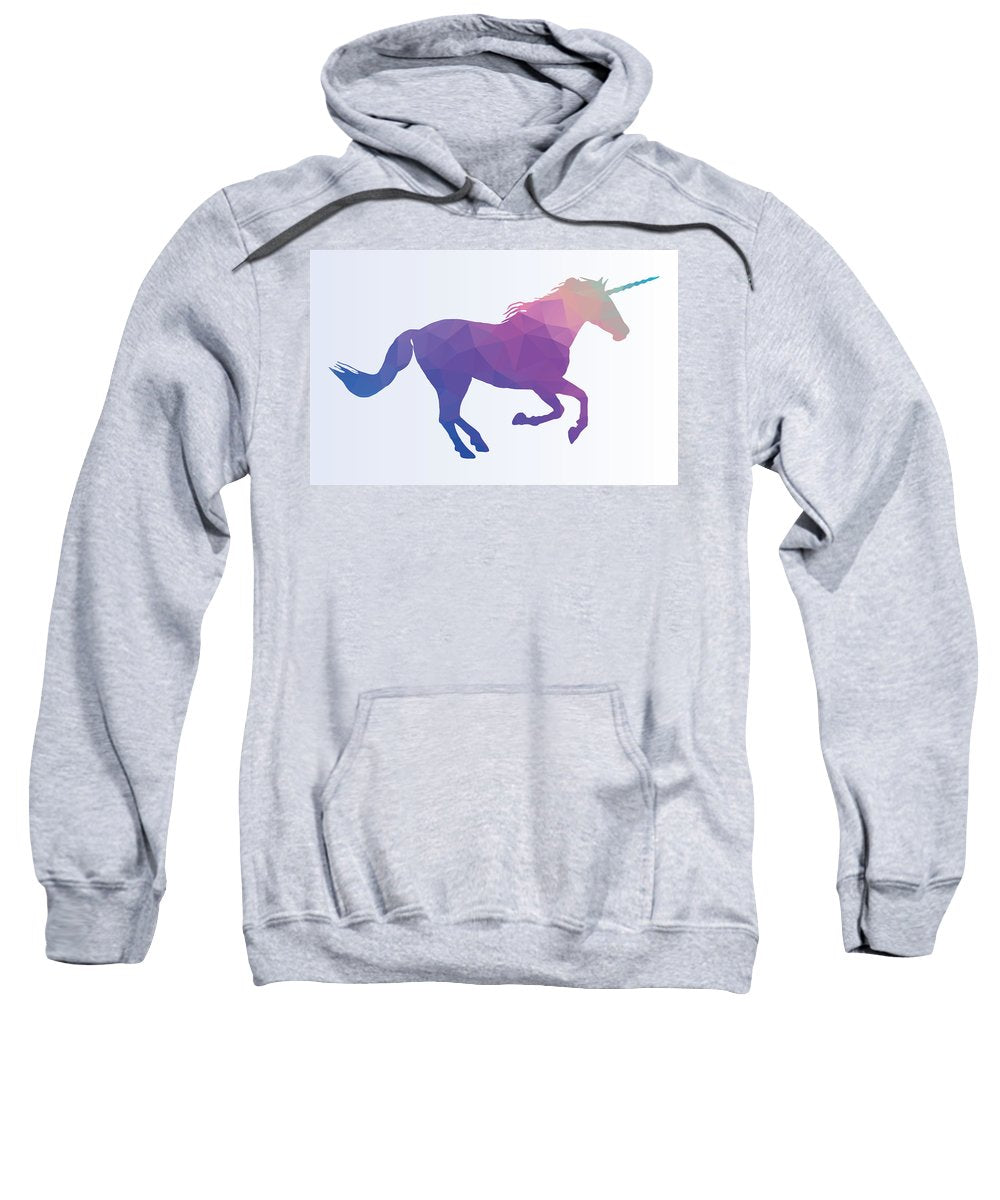 Bluza z wielokątną sylwetką konia-jednorożca