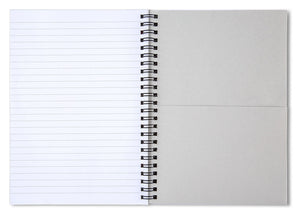 Wielokątna sylwetka konia-jednorożca – notes spiralny